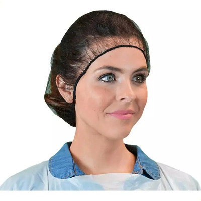 Cofia Desechable Tipo Malla Para Cabello Paquete Con 100 Negro | Envío gratis
