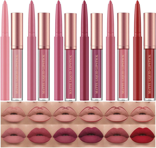 Kit De 12 Lápices Labiales Color Mate 