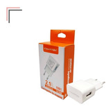 Carregador Tomada Plug Adaptador Fonte Usb 2a 5v Bivolt Cor Branco