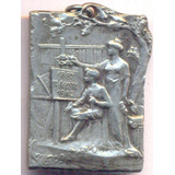Medalla Placa Corrientes Goya Escuela Normal 25° Aniv 1912