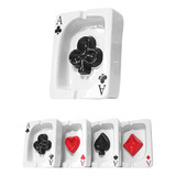 Ceniceros Ruectangular Con Forma De Carta Poker