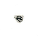 Anillo Flor Rosa Plata 925