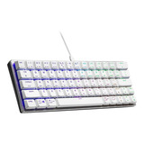 Teclado Mecánico Gamer Cooler Master Sk620 Tkl 60% Red Sw Color Del Teclado Blanco Plateado Idioma Inglés Us