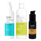 Gel Limpieza Facial Biobellus+bruma Hidrat+ Suero Iluminador