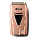 Maquina Afeitadora Shaver Kemei Km-3384 Rose Gold Barbero 6c