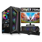 Computador Pc Game I5  Rx550 Ddr5 Hd 500gb  Monitor 18,5