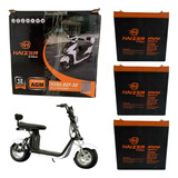 3 Baterias 30ah Haizer Elétrica Bike/moto/cadeira De Rodas