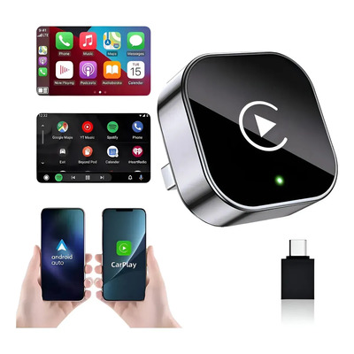 Adaptador Carplay inalámbrico Gllai Mini: actualiza CarPlay con cable a inalámbrico; totalmente compatible con iOS 10+ y Android 11+; para vehículos con CarPlay\u002FAndroid Auto instalado de fábrica | MercadoLibre