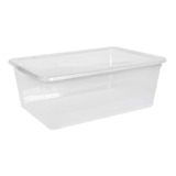 Caja Organizadora Transparente Plástica Apilable 10 Lts.