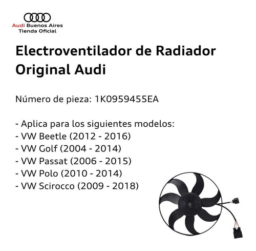 Electroventilador De Radiador Audi A1 2011 Al 2014 Foto 3