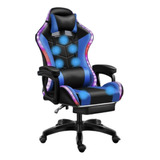 Silla Gamer Playstation Gaming Pc Sillon Oficina Rgb Luces