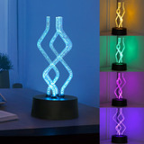 Lámpara Giratoria Nocturna Led 7 Colores Decorativa Para Ofi