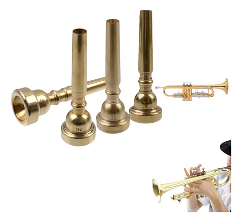 Boquilla De Trompeta Profesional De Oro 3c / 5c / 7c