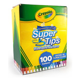 Marcadores Lavables Crayola Super Tips X 100 Colores 