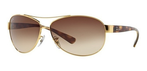 Lentes De Sol Ray-ban Aviador Ovalado Rb3386 - Café 63mm