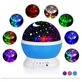 Luminária De Mesa Infantil Luz Led Galaxia 360° Star Master