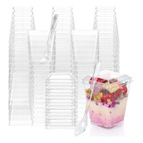 50pcs Estándar Cupcake Taza De Helado Taza De Postre+cuchara