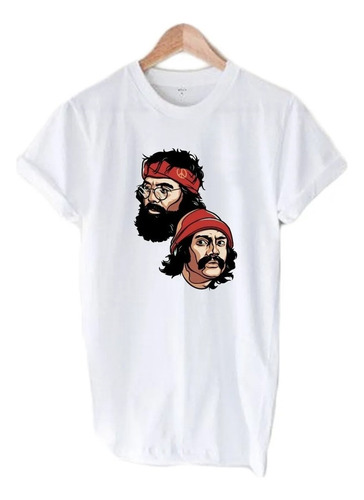Camiseta T-shirt Cheech Chong Hippie Cannabis Erva Maconha