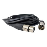 Cabo Microfone Santo Ângelo Conector Xlr Balanceado 4 Metros