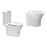 Combo Abruzzo Inodoro + Deposito + Bidet Y Tapa - Piazza