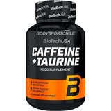 Cafeina + Taurina 60caps Pura Energia Extra - Biotechusa 