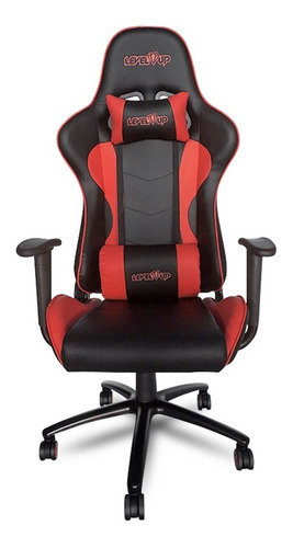 Silla Gamer Level Up Ares Reclinable Gaming Pc Playstation Color Rojo