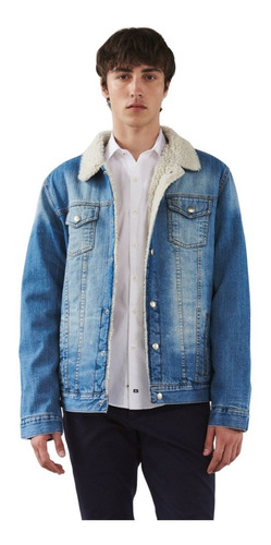 Campera Hombre Bensimon Jean Vintage Con Corderito