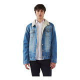 Campera Hombre Bensimon Jean Vintage Con Corderito