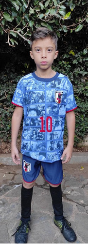 Conjunto Camisa E Shorts Time Infantil Uniforme Futebol