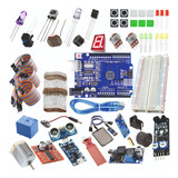 Kit Arduino Iniciante 365 Pçs Robótica Iot Sensores Nf-e