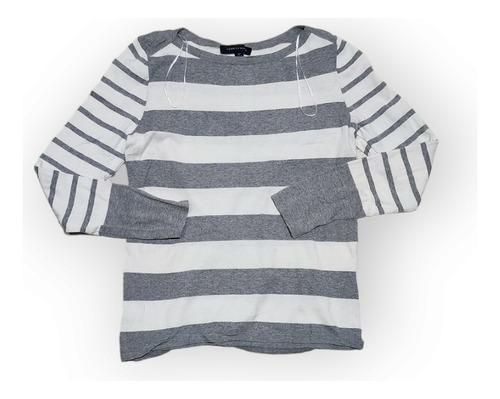 Sueter Tommy Hilfiger De Mujer Blanco/gris Talla Chica 