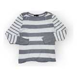 Sueter Tommy Hilfiger De Mujer Blanco/gris Talla Chica 