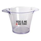 Balde De Gelo Personalizado You&me And Gin Tonic