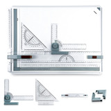 Tablero De Dibujo Portátil A3, Mesa De Dibujo Métrica Mul.