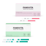 Kit Com 30 Testes De Ovulação Famivita +2 Testes De Gravidez