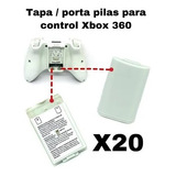 20 Tapa Pilas Portacajas Control Xbox 360 Porta Pilas Blanco