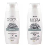 2 Sabonete Líquido Íntimo Simply Delicate Neutral 250ml Avon