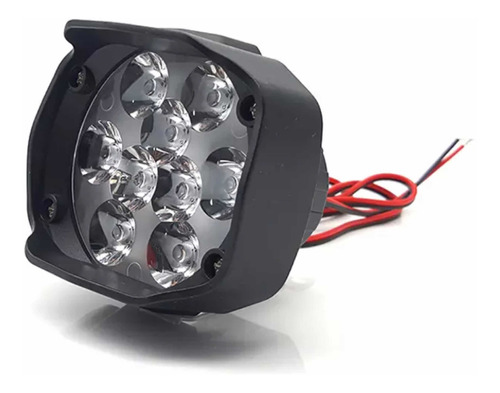 Faro Auxiliar Moto Cuatri Auto 9 Led Super Potentes  12v