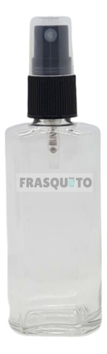 100 Frascos Vip 60ml De Vidrio Con Spray Negro