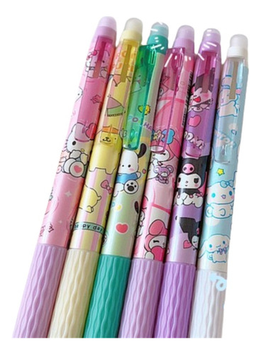 Boligrafo De Gel Borrable Kawaii 24 Pzs - Mayoreo