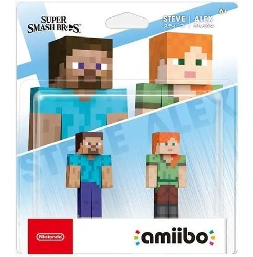 Amiibo Steve E Alex And Pack Bundle - Nintendo Switch Wiiu