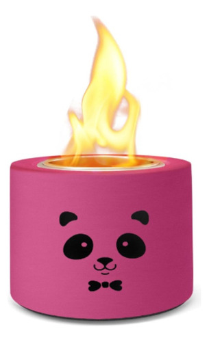 Chimenea De Etanol Decorativa Panda Rosa