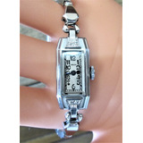 Reloj Gruen Vintage Acero Cuerda Manual Art Deco