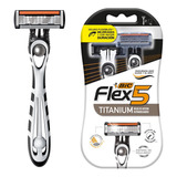 Rastrillo Bic Flex 5 Navajas Nanotecnología Hombre 2 Piezas