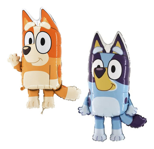 Set 2 Globos Perritos Blue Azul, Bing Naranja - Glovers