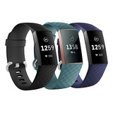3 Pack Bands For Fitbit Charge 4/ Fitbit Charge 3/ Char...