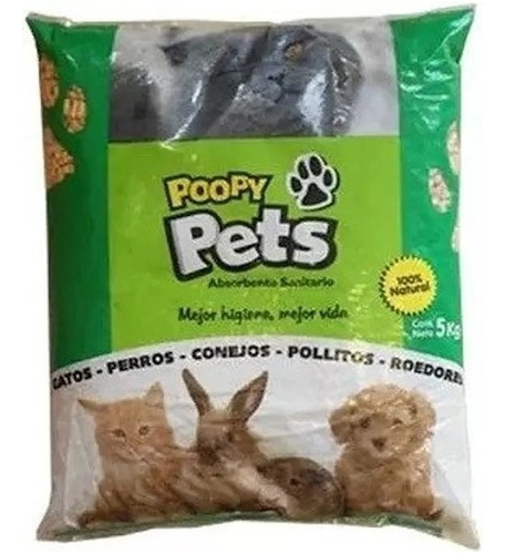 Pellet Sanitario Poopy Pets 5kg Universal Pets