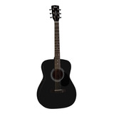 Guitarra Electroacustica Cort Af510e Con Funda Color Black Orientación De La Mano Diestro