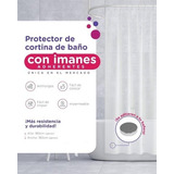 Protector Plástico Para Cortina De Baño Con Imanes 180 X 180