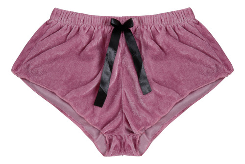 Pantalones Cortos De Pijama Sexy Satinado De Terciopelo Para